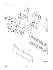 03 - Backguard parts for Frigidaire Range FEFL79FCA from AppliancePartsPros.com