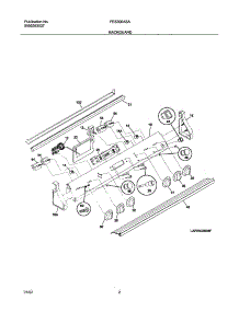 03 - Backguard parts for Frigidaire Range FES300ASA from AppliancePartsPros.com