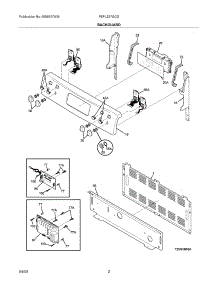 03 - Backguard parts for Frigidaire Range FEFLZ87GCD from AppliancePartsPros.com