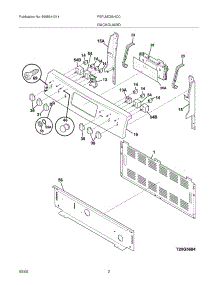 03 - Backguard parts for Frigidaire Range FEFLMC55HCC from AppliancePartsPros.com