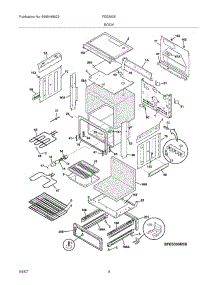 05 - Body parts for Frigidaire Range FES300ESD from AppliancePartsPros.com
