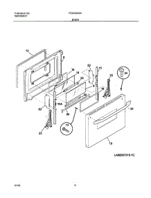 09 - Door parts for Frigidaire Range FES300ASA from AppliancePartsPros.com