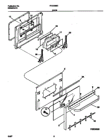 05 - Door parts for Frigidaire Range FES300BEBC from AppliancePartsPros.com