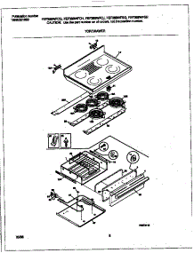 04 - Top / Drawer parts for Frigidaire Range FEF389WFCH from AppliancePartsPros.com