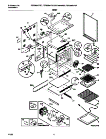 03 - Body parts for Frigidaire Range FEF389WFSD from AppliancePartsPros.com