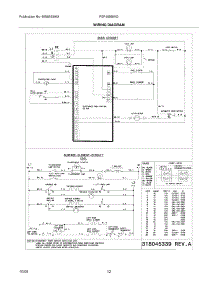 12 - Wiring Diagram parts for Frigidaire Range FEF450BWG from AppliancePartsPros.com