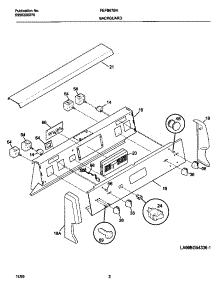 02 - Backguard parts for Frigidaire Range FEFB67BHWE from AppliancePartsPros.com