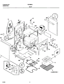05 - Body parts for Frigidaire Range FEFB68CJSA from AppliancePartsPros.com