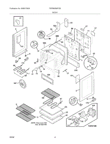 05 - Body parts for Frigidaire Range FEFBMZ96FCB from AppliancePartsPros.com