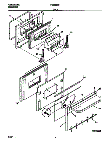 05 - Door parts for Frigidaire Range FES355CCSC from AppliancePartsPros.com