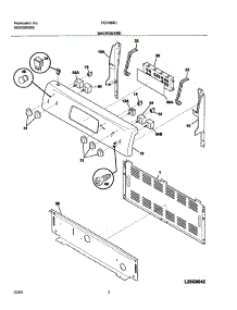 03 - Backguard parts for Frigidaire Range FEFB68CQA from AppliancePartsPros.com