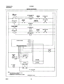 10 - Wiring Schematic parts for Frigidaire Range FEFB68CQB from AppliancePartsPros.com