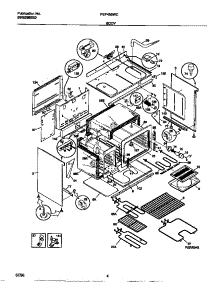 03 - Body parts for Frigidaire Range FEF455WCBC from AppliancePartsPros.com