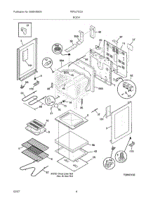 05 - Body parts for Frigidaire Range FEFL67GCA from AppliancePartsPros.com