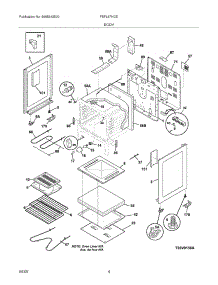 05 - Body parts for Frigidaire Range FEFL67HCE from AppliancePartsPros.com