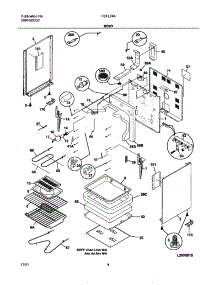 05 - Body parts for Frigidaire Range FEFL74ASA from AppliancePartsPros.com