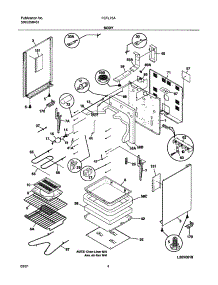 05 - Body parts for Frigidaire Range FEFL75ASB from AppliancePartsPros.com