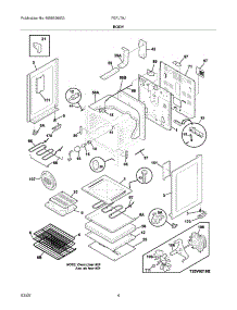 05 - Body parts for Frigidaire Range FEFL79JBB from AppliancePartsPros.com