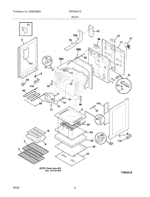 05 - Body parts for Frigidaire Range FEF369HCD from AppliancePartsPros.com