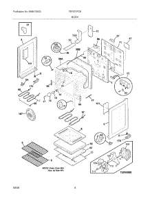 05 - Body parts for Frigidaire Range FEF375FCB from AppliancePartsPros.com