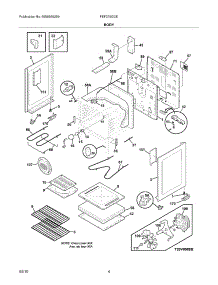 05 - Body parts for Frigidaire Range FEF375GCE from AppliancePartsPros.com