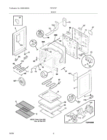 05 - Body parts for Frigidaire Range FEF375FBB from AppliancePartsPros.com