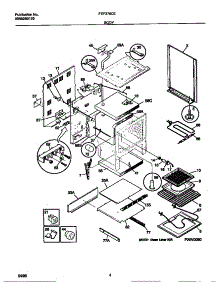 03 - Body parts for Frigidaire Range FEF378CEBA from AppliancePartsPros.com