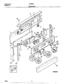 02 - Backguard parts for Frigidaire Range FEF385CCSE from AppliancePartsPros.com