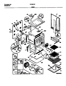 03 - Body parts for Frigidaire Range FEF387CCBA from AppliancePartsPros.com