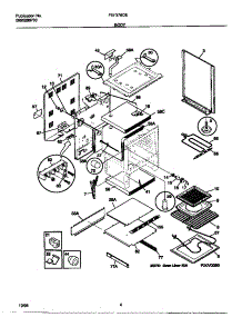 03 - Body parts for Frigidaire Range FEF378CETB from AppliancePartsPros.com