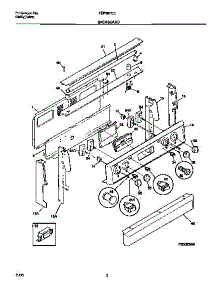 02 - Backguard parts for Frigidaire Range FEF387CCTD from AppliancePartsPros.com