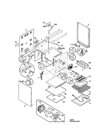 Body parts for Frigidaire Range FEF388CJSA from AppliancePartsPros.com