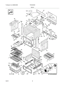 07 - Body parts for Frigidaire Range FGDS3065KBB from AppliancePartsPros.com