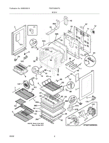 05 - Body parts for Frigidaire Range FGEF3055KFA from AppliancePartsPros.com