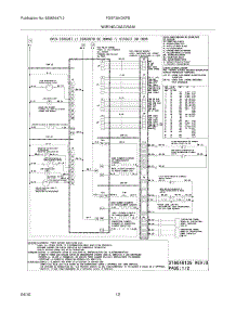 10 - Wiring Diagram parts for Frigidaire Range FGEF304DKFB from AppliancePartsPros.com