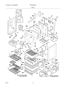 05 - Body parts for Frigidaire Range FGEF3055KFG from AppliancePartsPros.com