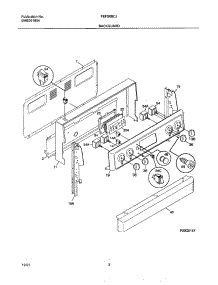 03 - Backguard parts for Frigidaire Range FEFS68CJSC from AppliancePartsPros.com