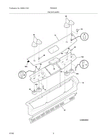 03 - Backguard parts for Frigidaire Range FES300EBA from AppliancePartsPros.com