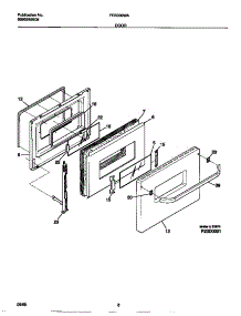 05 - Door parts for Frigidaire Range FES300WABC from AppliancePartsPros.com
