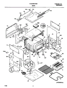 03 - Body parts for Frigidaire Range FES300WCWH from AppliancePartsPros.com