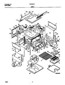 03 - Body parts for Frigidaire Range FES353CCWD from AppliancePartsPros.com