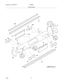 03 - Backguard parts for Frigidaire Range FES355ASG from AppliancePartsPros.com