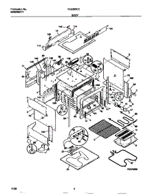 03 - Body parts for Frigidaire Range FES353CCWG from AppliancePartsPros.com
