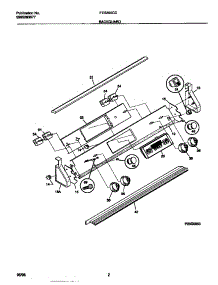 02 - Backguard parts for Frigidaire Range FES355CCSE from AppliancePartsPros.com