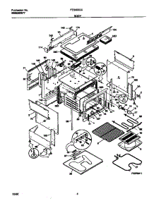 03 - Body parts for Frigidaire Range FES355CCSE from AppliancePartsPros.com