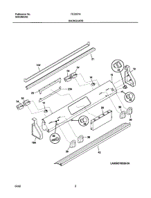 03 - Backguard parts for Frigidaire Range FES367AQC from AppliancePartsPros.com