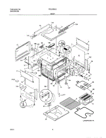 05 - Body parts for Frigidaire Range FES355CCBK from AppliancePartsPros.com