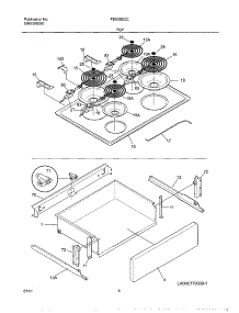07 - Top parts for Frigidaire Range FES355CCBK from AppliancePartsPros.com