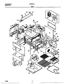 03 - Body parts for Frigidaire Range FES387CCSC from AppliancePartsPros.com