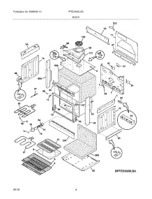 05 - Body parts for Frigidaire Range FFED3025LSA from AppliancePartsPros.com